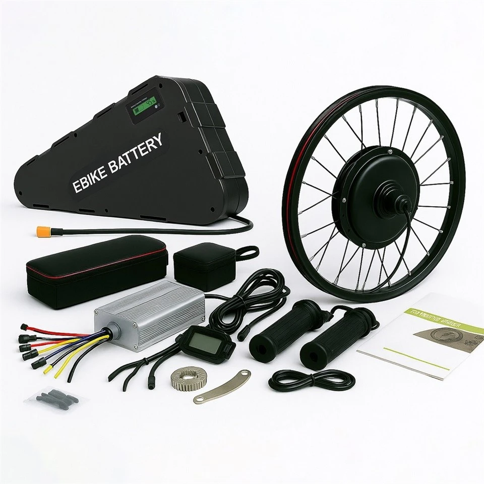 Kit de motor de CC para bicicleta eléctrica con rueda trasera de 48 V y 1000 W